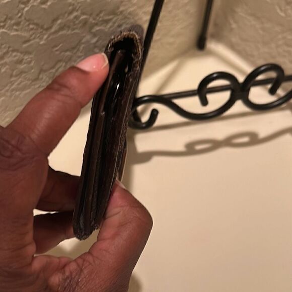 Fendi Women's Long Wallet Brown Zucca Logo Print Silver Clasp Closure - Picture 4 of 14